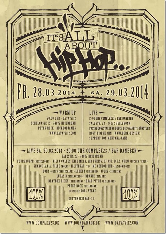 Its all about Hip Hop (Flyer back)